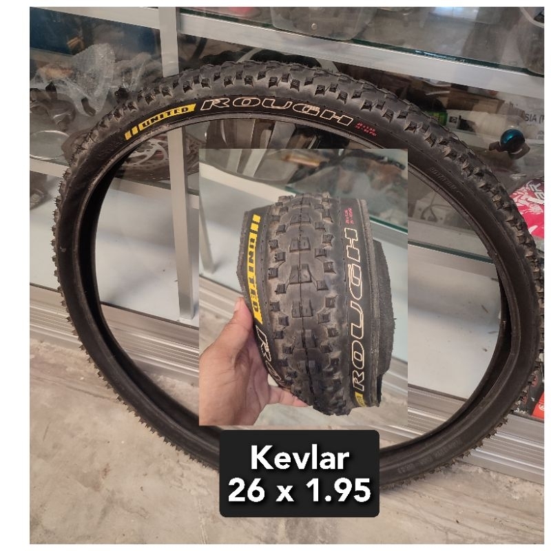 ban luar kevlar folding united rough 26 x 1.95 dan stem raze enduro