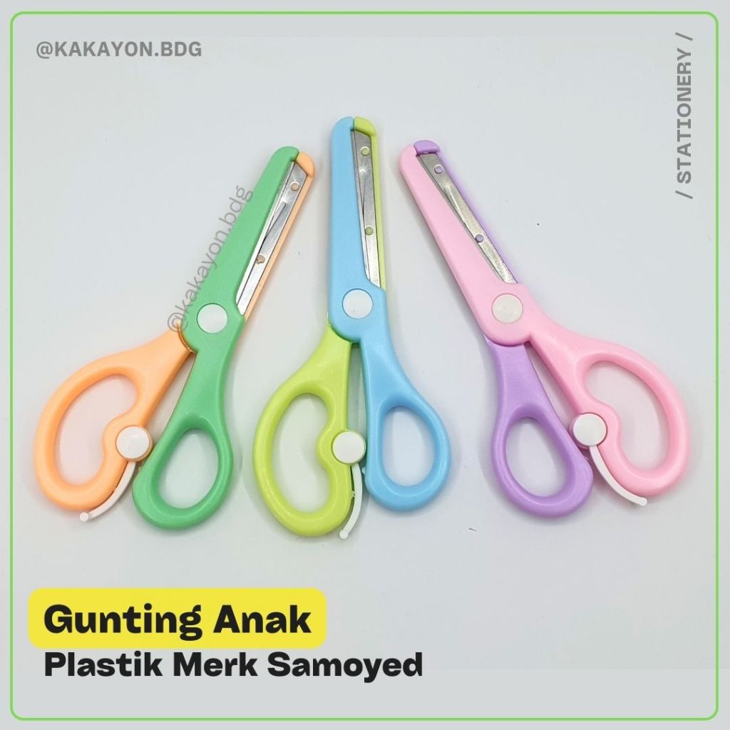 

Gunting Anak Plastik Samoyed / Safe Scissors Ujung Tumpul SC-SF7