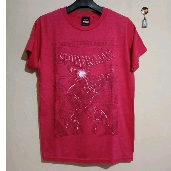 Kaos Vintage Marvel Mad Engine Spider Man Comic