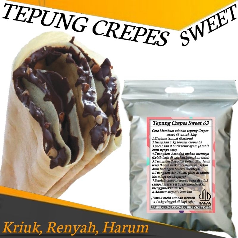 

Tepung Crepes Premix Instan Siap Pakai