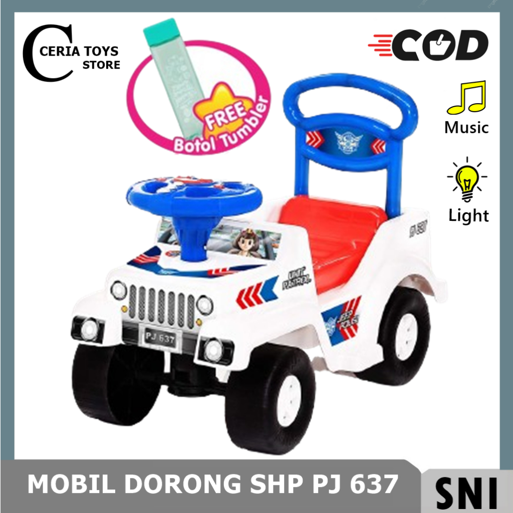 

Mainan Mobilan Duduk Polisi SHP TOYS PJ 637 Mainan Mobil Dorong Anak