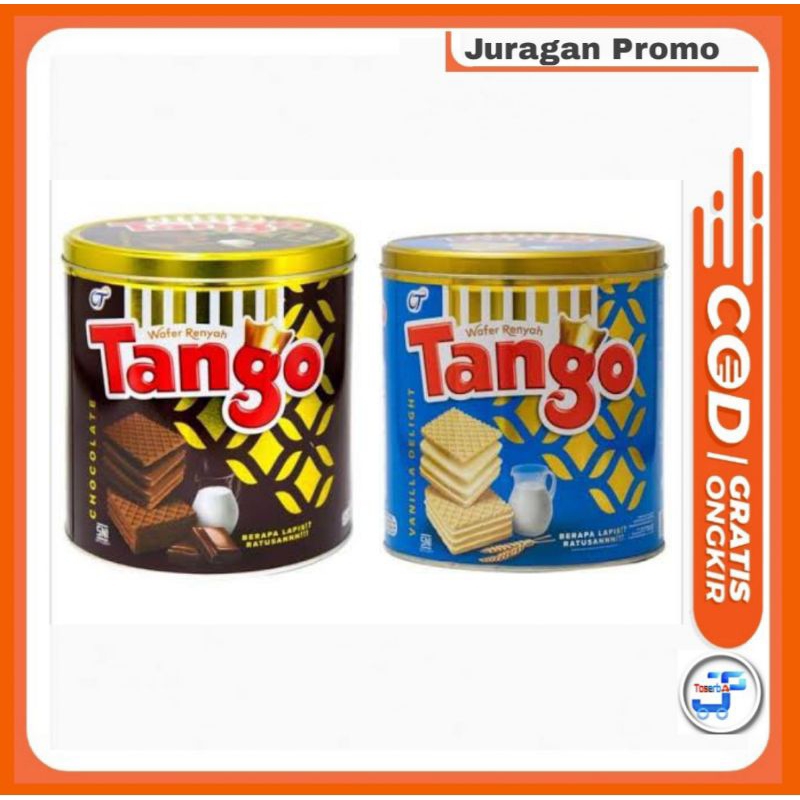 

1 Dus Isi 6Pcs Tango wafer Kaleng Coklat / Vanilla