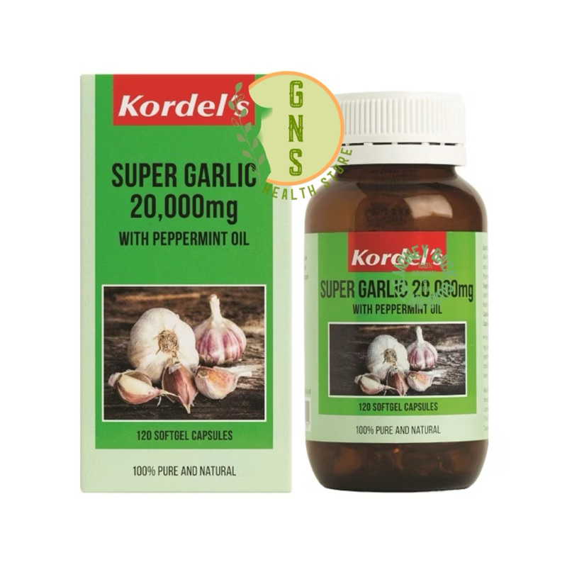 Kordel's Kordels Super Garlic 20000mg Peppermint Oil Pure Natural Kordel