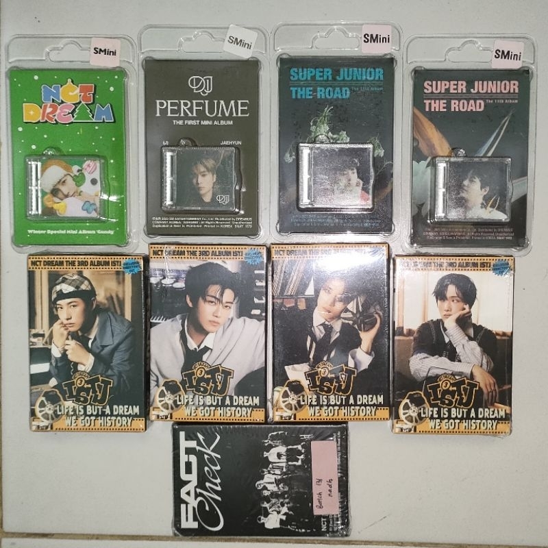 [READY SEALED] Album NCT Dream smini Candy, QR ISTJ, 127 QR Fact Check kr, DJJ Perfume, Super Junior