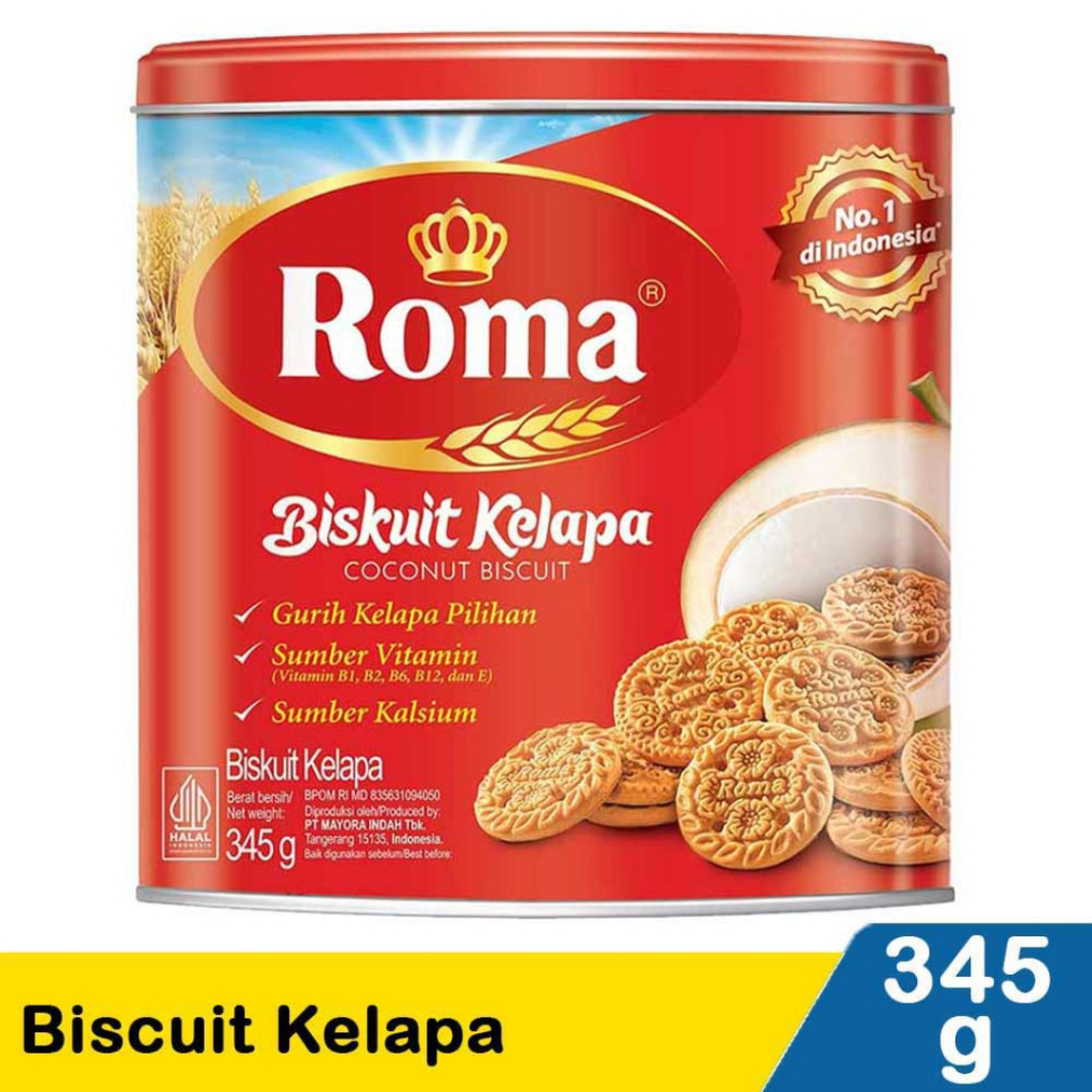 

Roma Biscuit Kelapa 345gr Jateng