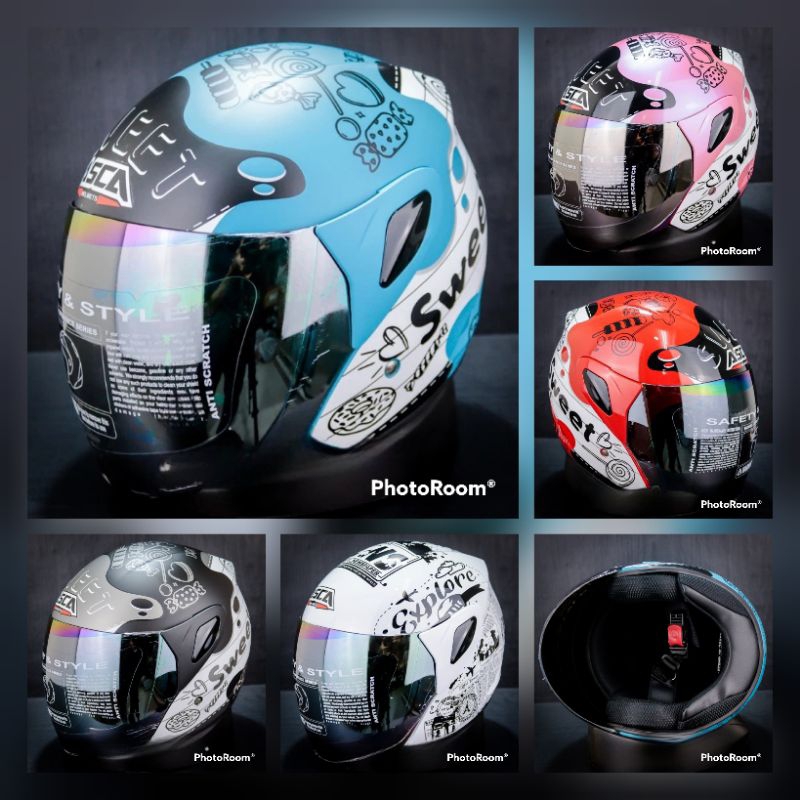 Helm Asca STRIKE Sweat PINK ORIGINAL 100%