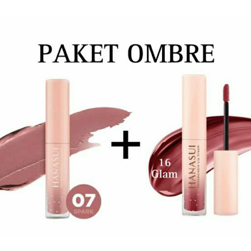 PAKET OMBRE LIPCREAM HANASUI