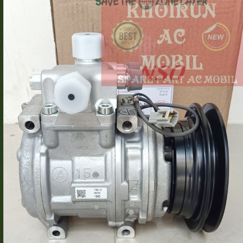 Compresor AC Mobil Kijang Kapsul SSX, LSX,SGX, LGX, KRISTA BENSIN Lengkap Denso Asli (Baru)