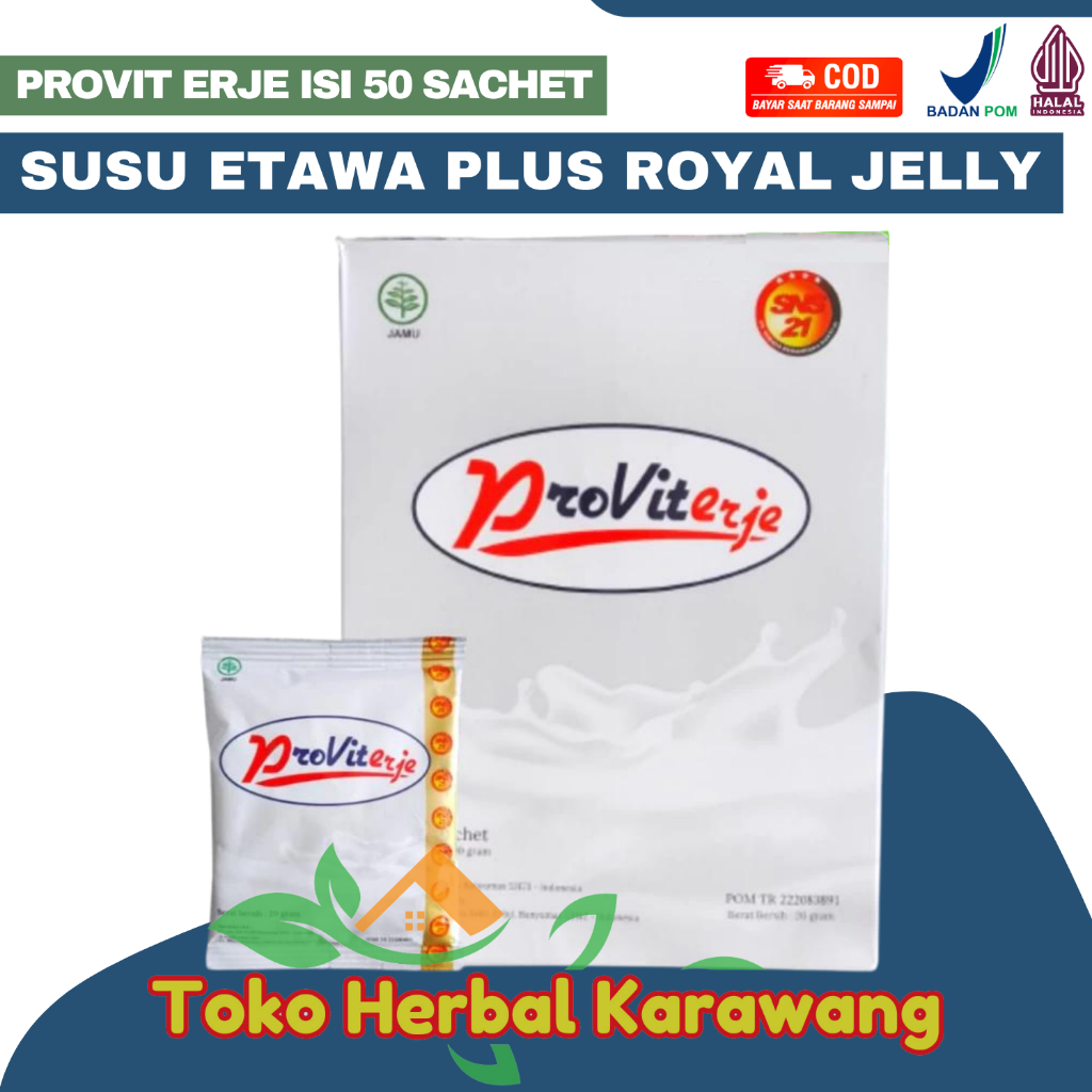 

ProVit – Susu Kambing Etawa Royal Jelly 1 Box Isi 50 Sachet