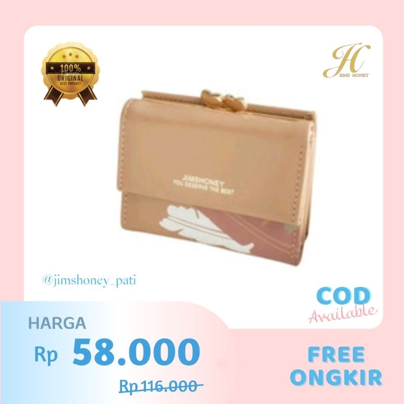Jims Honey Airin Wallet Dompet Lipat Wanita Dompet Kecil