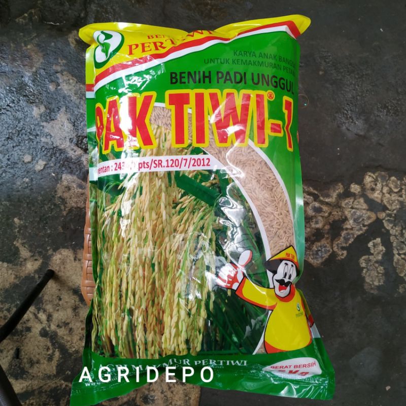 Benih Padi PAK TIWI 1 Kemasan 5KG ASLI Benih Pertiwi Exp 05-24