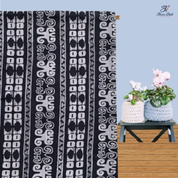 Kain batik Cap . Motif Dayak