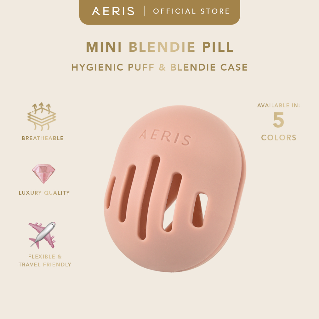jjShop- Aeris Beaut Mini Blendie Pill Case Pelindung Tempat Penyimpanan Beauty Blender Spons Sponge