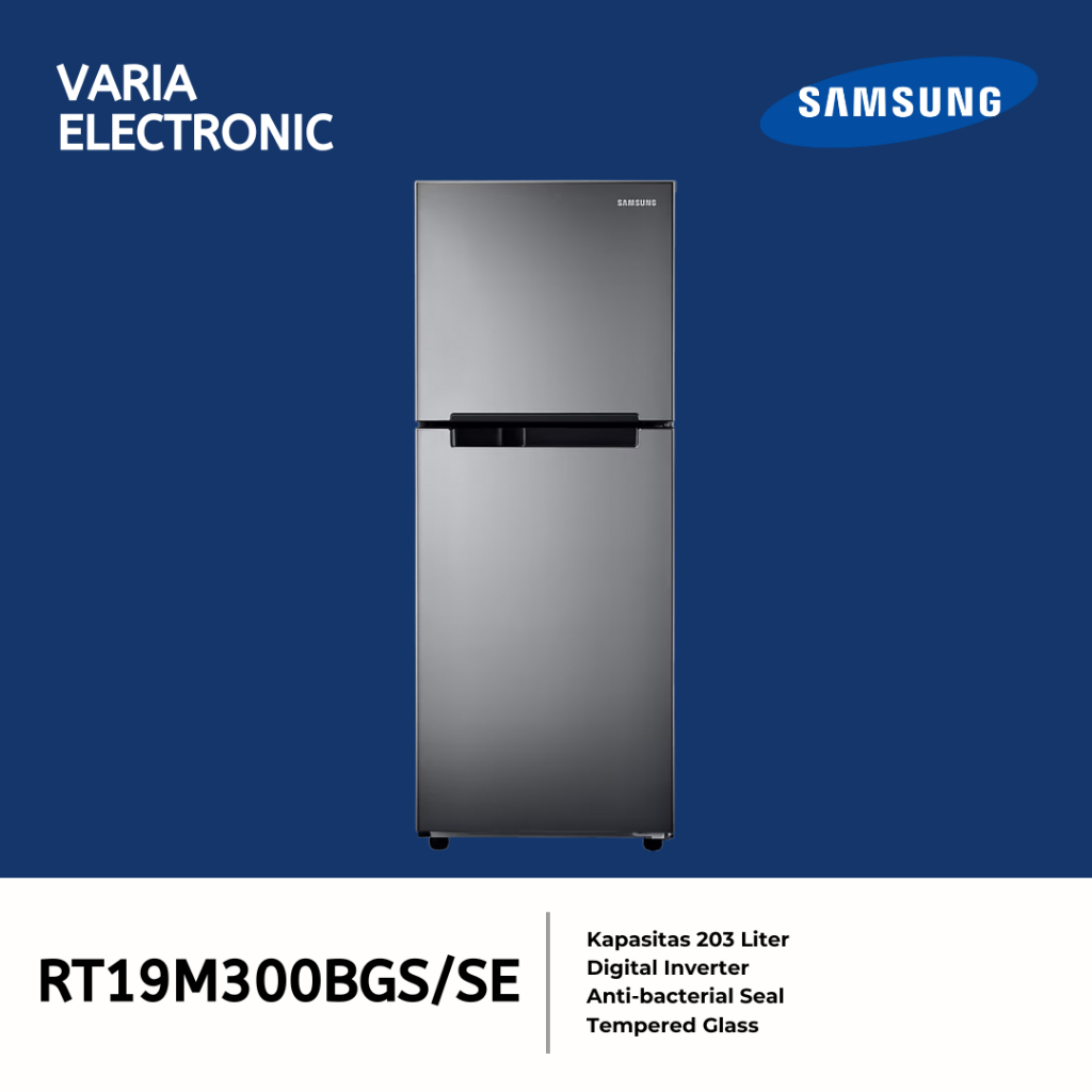 Kulkas 2 Pintu SAMSUNG RT19M300BGS/SE 203 Liter