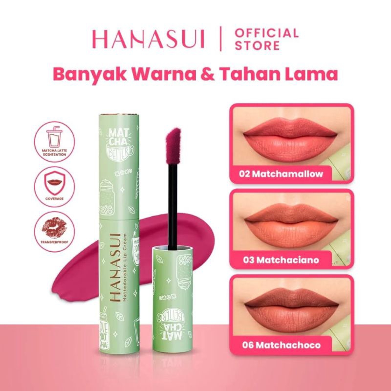 HANASUI BOBA EDITION / HANASUI MATTEDORABLE LIPCREAM BOBA EDITION / HANASUI LIP CREAM SERIES BOBA ED