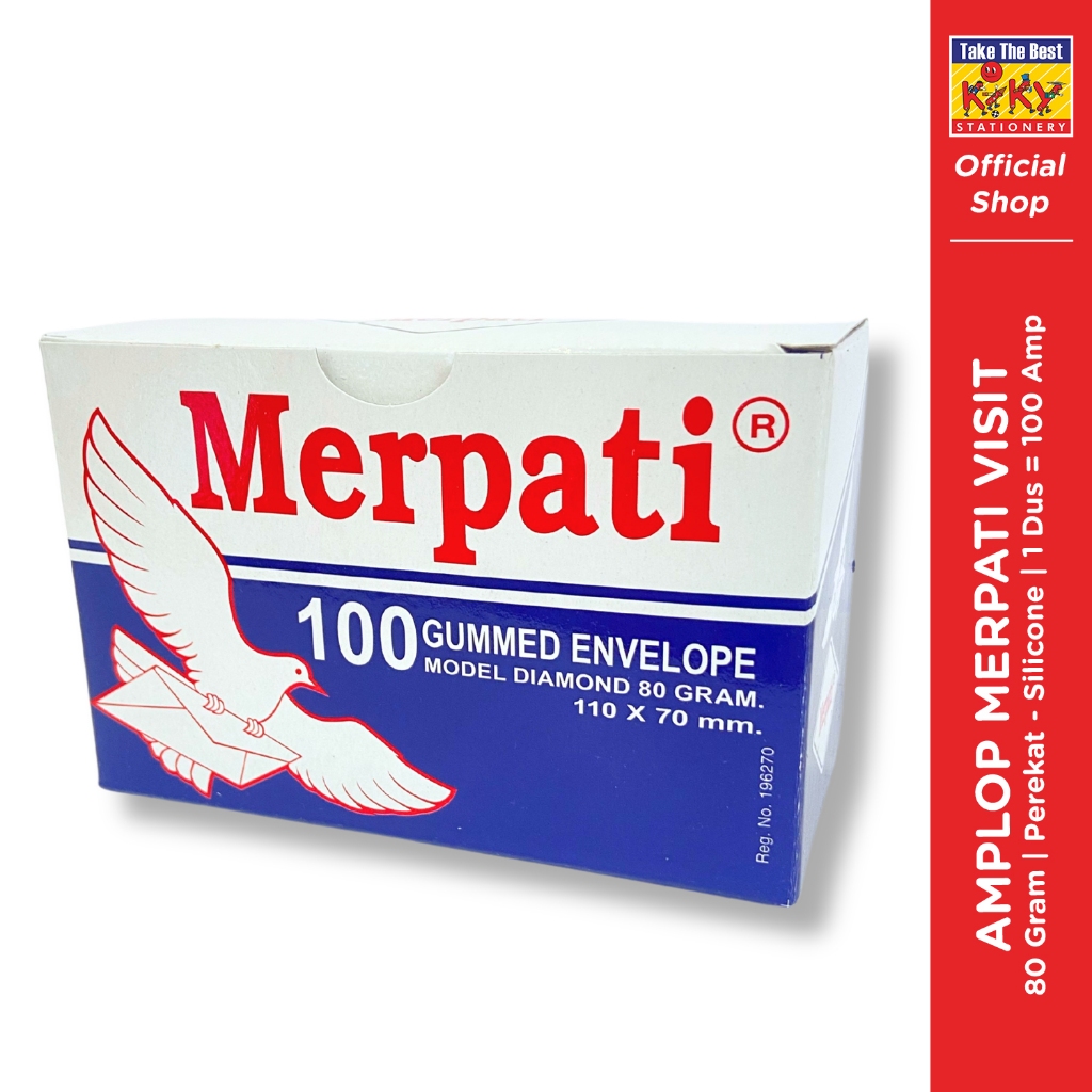 

Amplop Kondangan / Kecil - Merpati Visit - 80 GRAM Lem - 100 Amplop