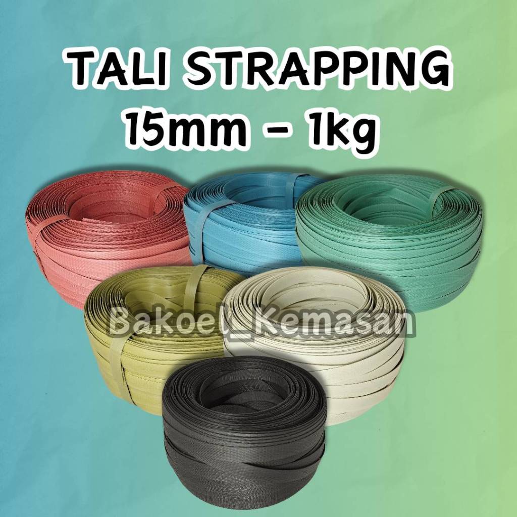 Tali Plastik Strapping Band / Tali Packing 15mm Tali Strapping 5/8" Tali PP Tali Packing Kardus Kayu