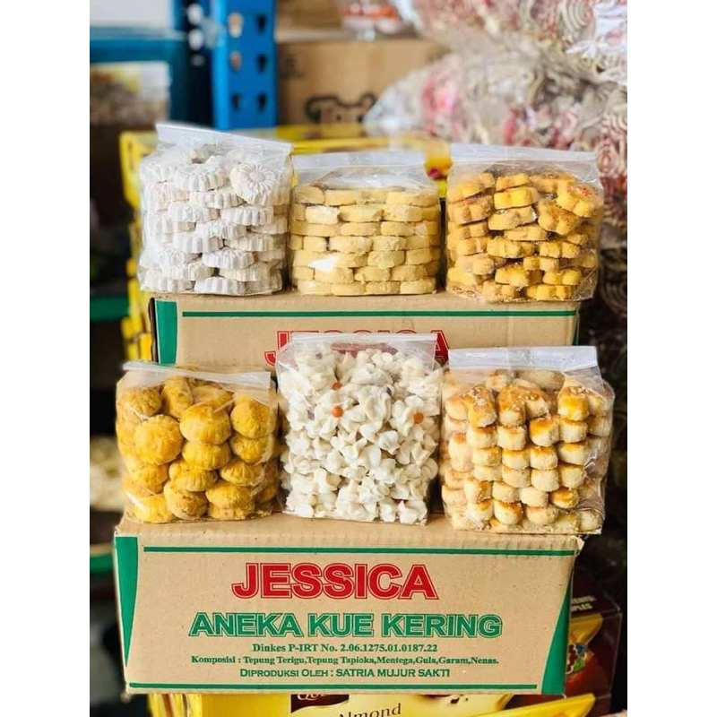 Kue lebaran paket kue lebaran 1 dus isi 6 macam