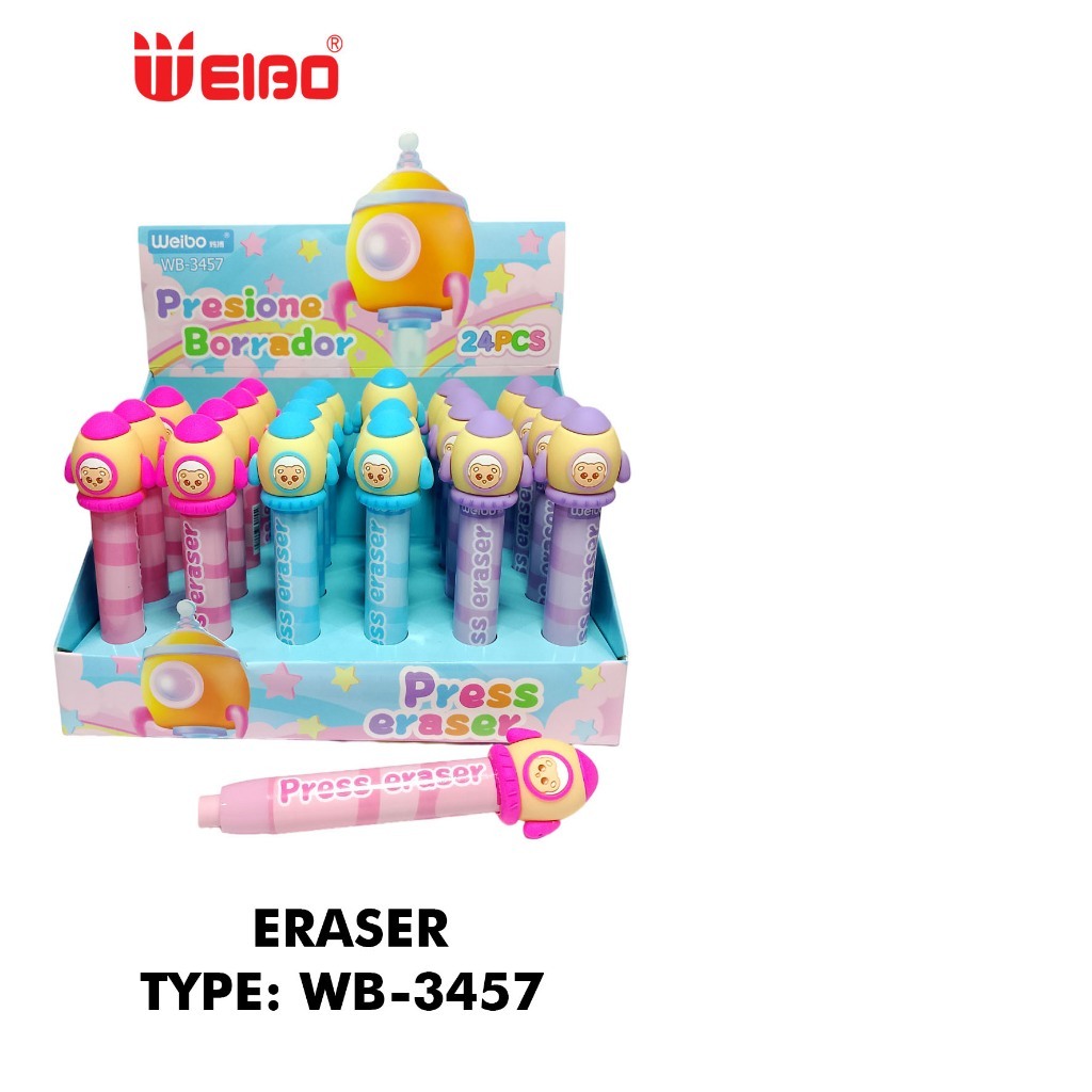 

FYM WEIBO ERASER PUSH WB-3457 KARAKTER ROKET ASTRONOT - PENGHAPUS MEKANIK