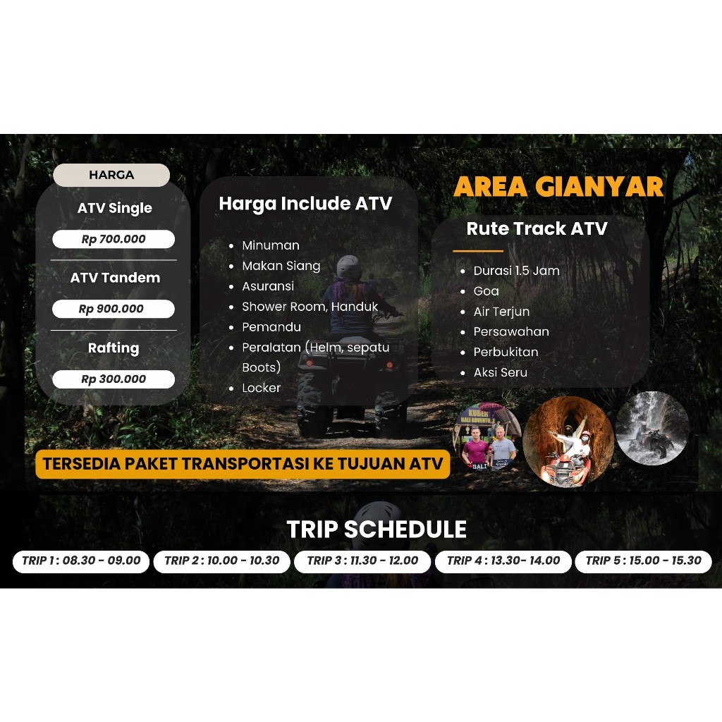 Voucher Tiket main ATV di Ubud BALI