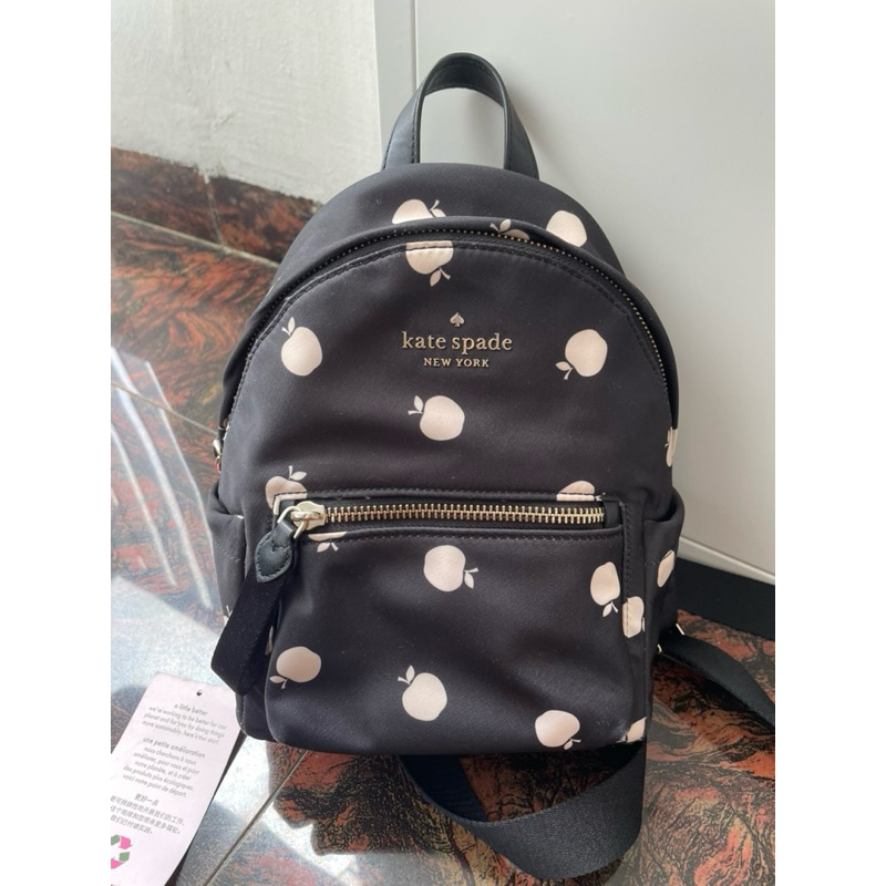 preloved kate spade backpack nylon ransel