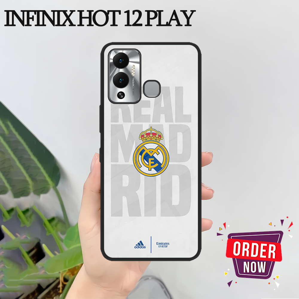 [BL09]  Case Glossy Case | INFINIX HOT 12 PLAY | CASE KEKINIAN LUCU |  Casing Hp Kilau Motif REAL MA
