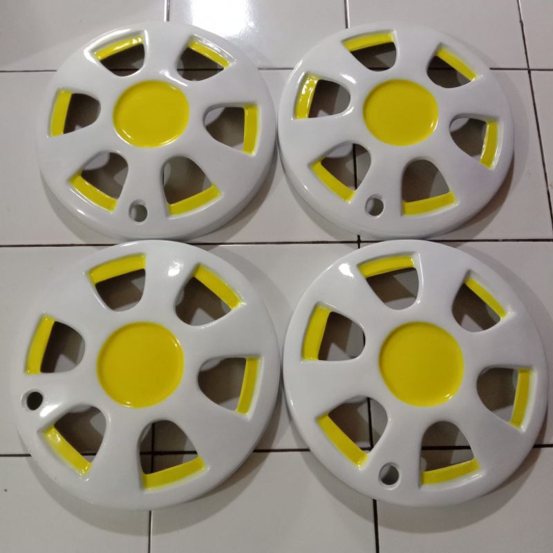 4 Biji Wildop Weldop Ring 14 Model Rebecca New Bahan Fiber Untuk Mobil Pickup R14 L300, Isuzu Traga,