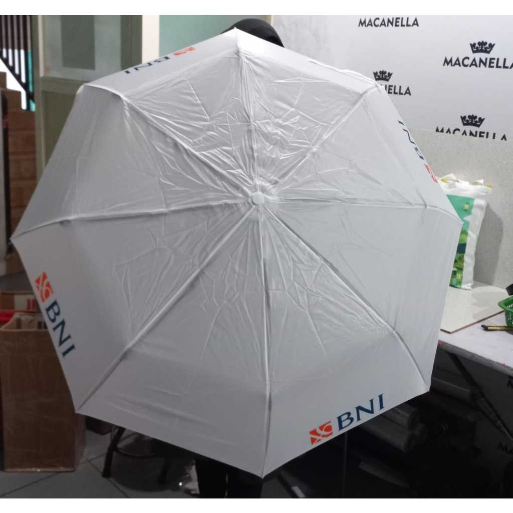 Payung Logo BNI/Payung Custom Lipat/Payung Lipat Printing