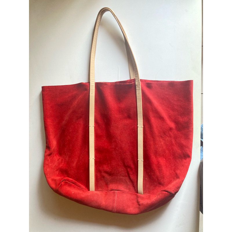 Zara, tote bag. leather-suede. original.