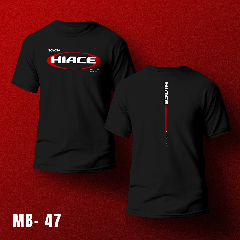 KAOS MOBIL TOYOTA HIACE / Kaos Toyota Hiace / Kaos Distro / Baju Mobil / Kaos Mobil / Baju Toyota Hi