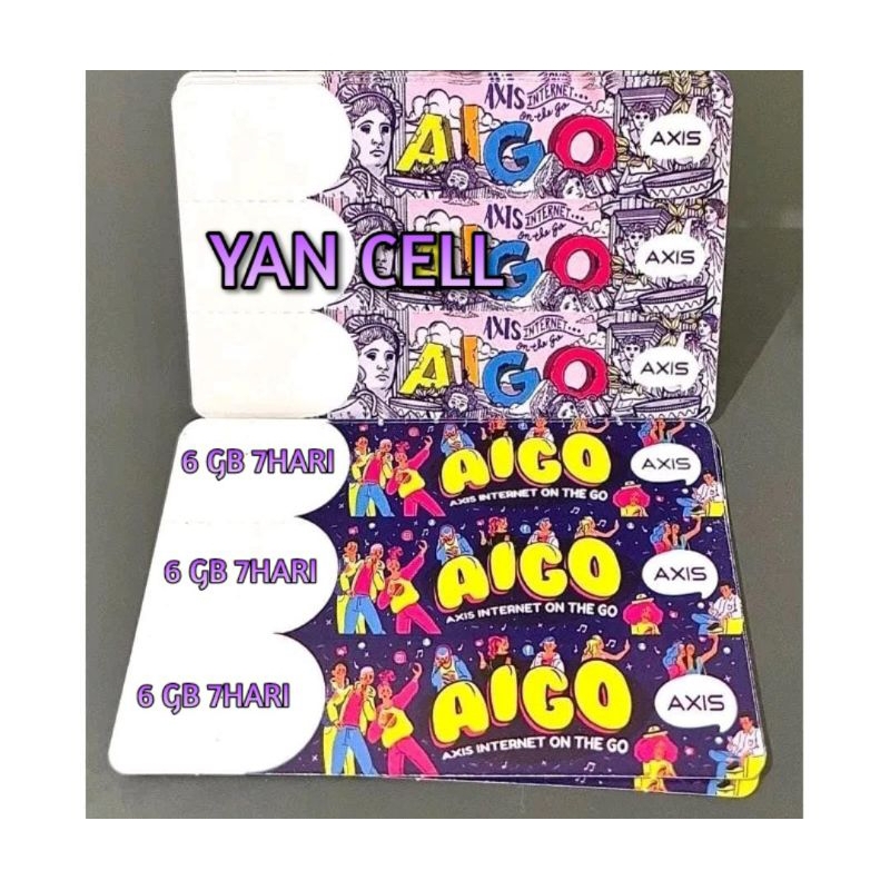 VOUCHER AXIS AIGO 6 GB 7 HARI (BOY SUMATRA)