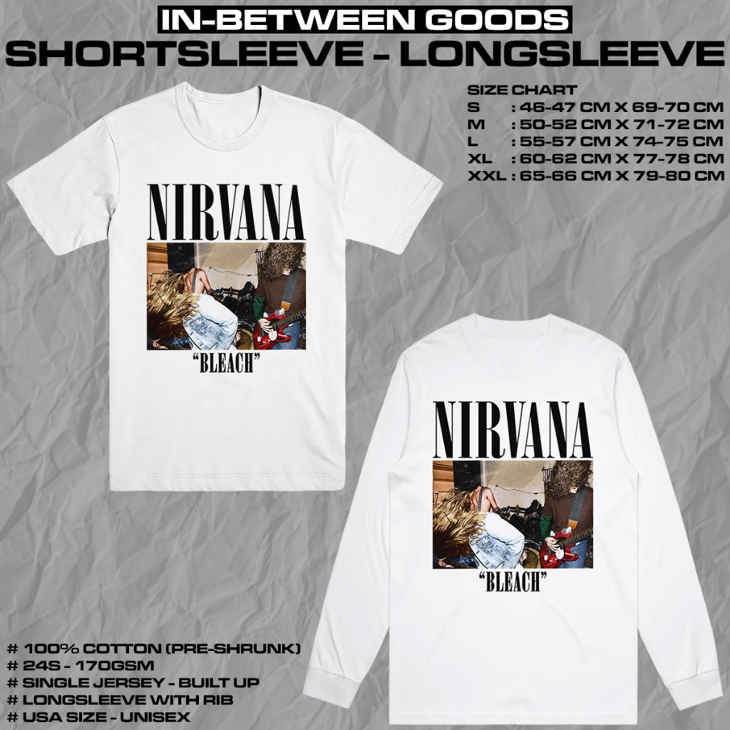NIRVANA - BLEACH | T-SHIRT | LONGSLEEVE | BAND MERCH