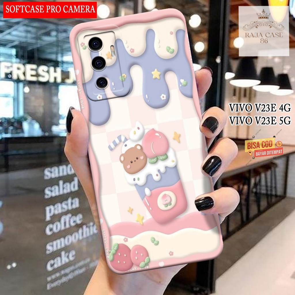 Case Vivo V23e 4G / Vivo V23e 5G Terbaru - Rajacase - casing Hp Vivo V23e - Motif Softcase Cartoon -