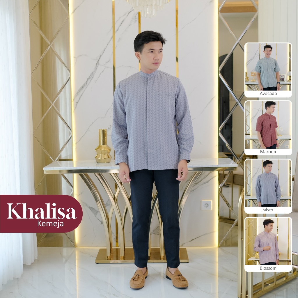 Kemeja Khalisa Premium Lengan Panjang Family Set