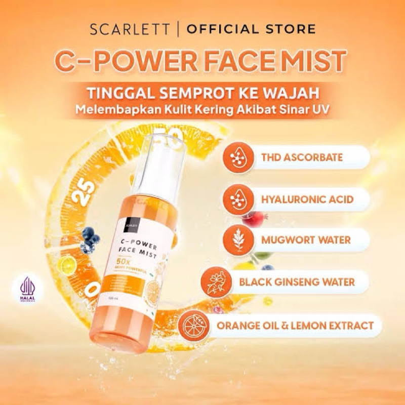 C-POWER FACE MIST SCARLETT