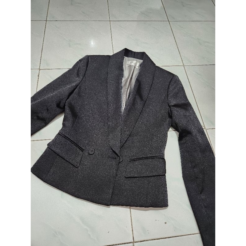 Preloved Portmans Blazer / Vest / Jas Wanita warna hitam size S
