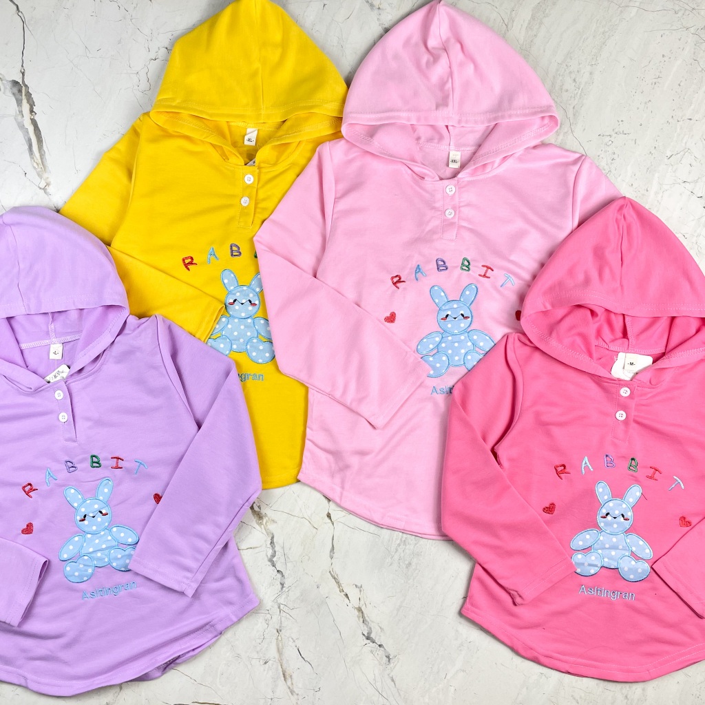 Atasan Lengan Panjang Anak Perempuan Kancing 2-6 Tahun Baju Anak Cewe Jalan Jalan Muslim Friendly