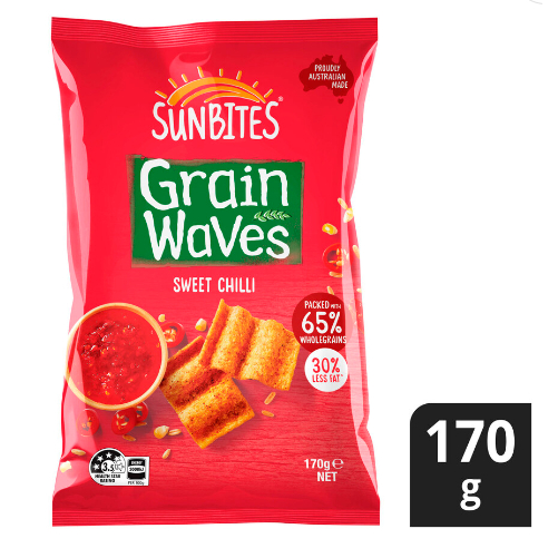 

Sunbites Grain Waves Chips Sweet Chilli | 170g
