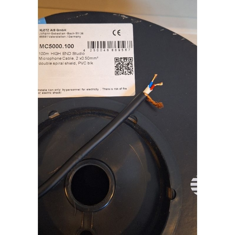 Kabel mic audio Klotz MC5000 Mc5000 per Roll