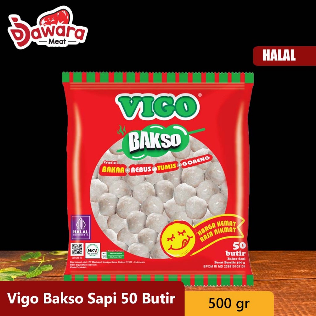 

Vigo Bakso Sapi 50 Butir 500gr