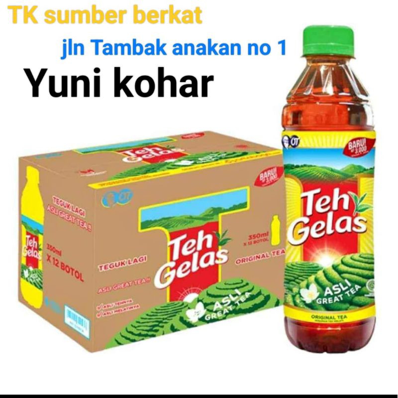 

Teh gelas kemasan botol 350ml isi 12 btl