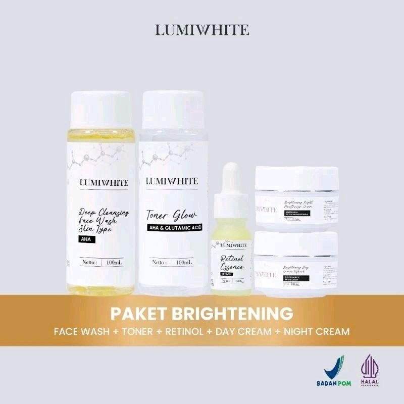 NEW Grosir Skincare Lumiwhite Original Paket Lengkap isi 5