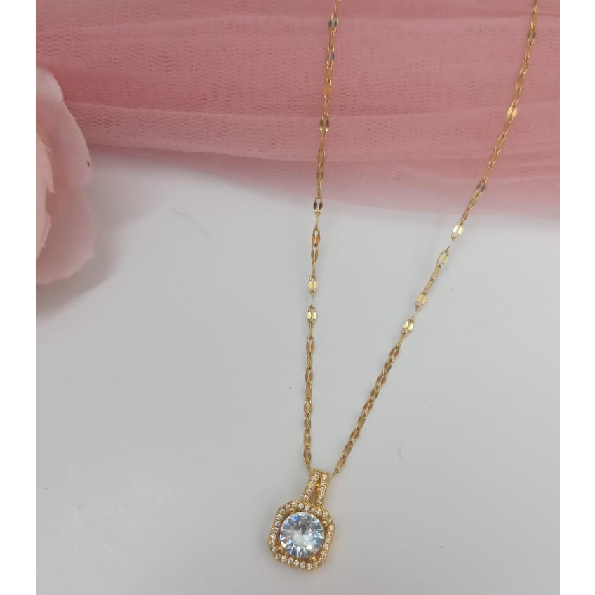 Mix ~ Kalung Liontin Imitasi Warna Gold / Aksesoris Fashion / Kalung Liontin anak perempuan