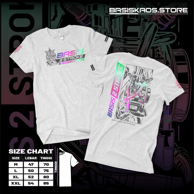 KAOS  RACING BASIS 2 STROKE || KAOS RACING ORIGINAL || BAJU KAOS RACING KEREN || KAOS RACINGMBOIS ||