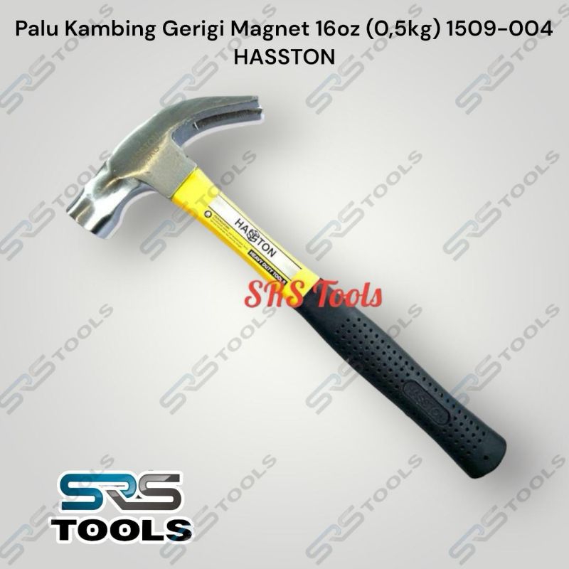 HASSTON 1509-004 Palu Kambing 16 oz Magnet Gerigi Gagang Fiber Karet