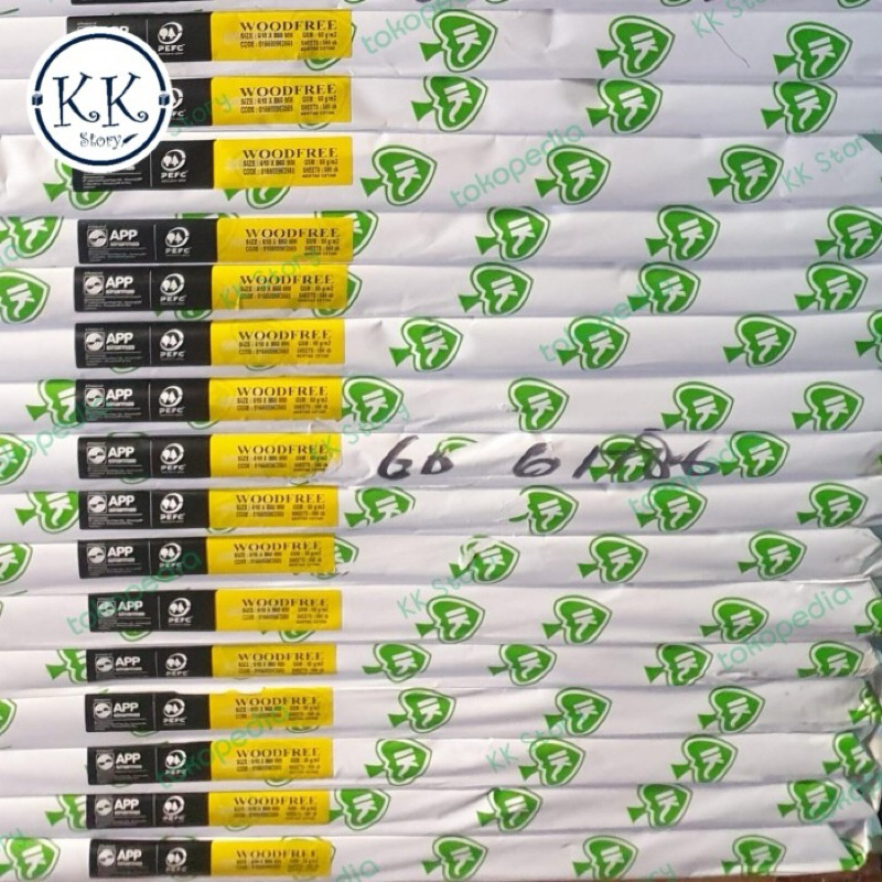 

Kertas HVS Putih 61cm x 86 cm 60 GSM 1 rim (500 lembar)