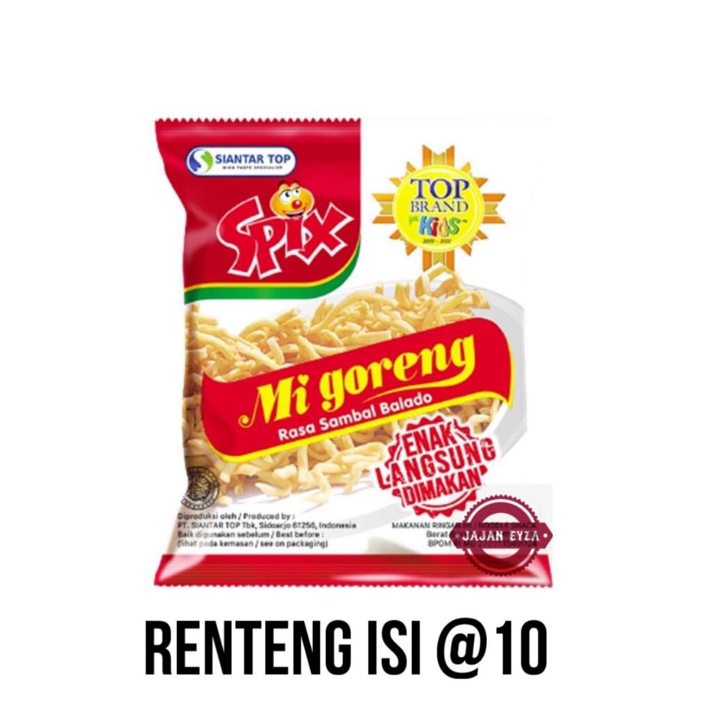 

SIANTARTOP SPIX MIE GORENG ISI 10pcs / SPIX MI GORENG BALADO / MIE ENAK LANGSUNG DIMAKAN