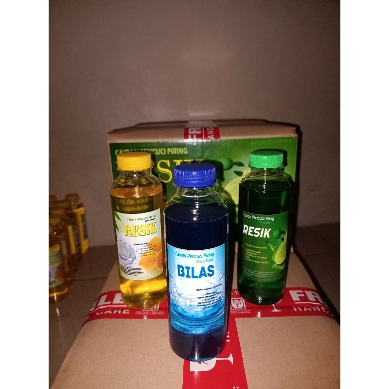 sabun cuci piring botol bilas resik 250ml, sabun cuci piring anti lemak