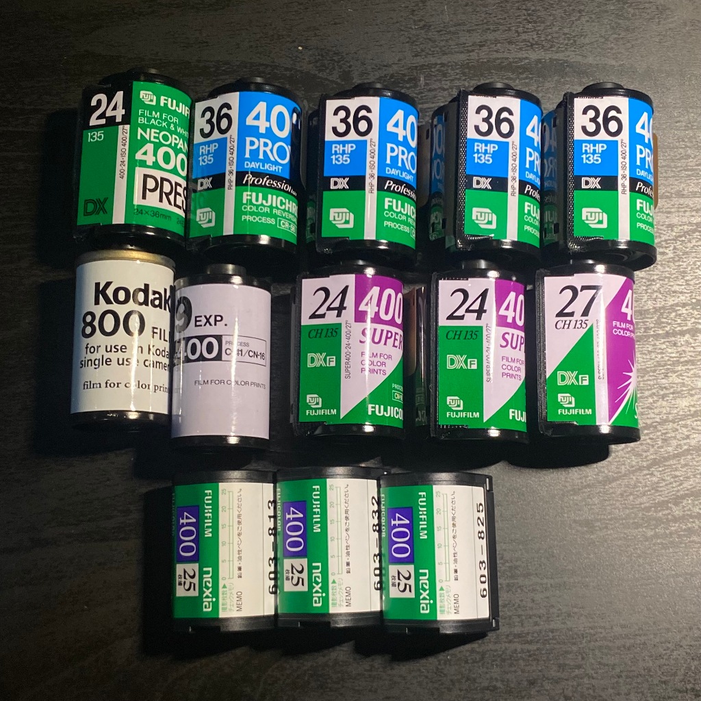 Roll Film 35mm APS Expired Campur Fujifilm Super, Fujicolor Nexia, Fujichrome Provia, Neopan Presto 