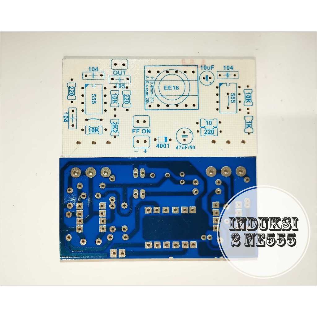 Induksi 2 NE555  Pdc-PCB